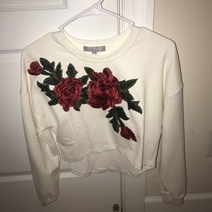 Rose long sleeve tops